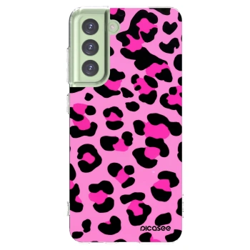 Picasee silikónový prehľadný obal pre Samsung Galaxy S21 FE 5G - Pink Tiger