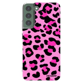 Picasee silikónový prehľadný obal pre Samsung Galaxy S22+ 5G - Pink Tiger