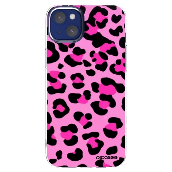 Picasee silikónový prehľadný obal pre Apple iPhone 14 Plus - Pink Tiger