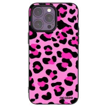 Picasee silikónový čierny obal pre Apple iPhone 14 Pro Max - Pink Tiger