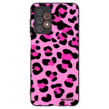 Picasee silikónový čierny obal pre Samsung Galaxy A23 A235F 4G - Pink Tiger