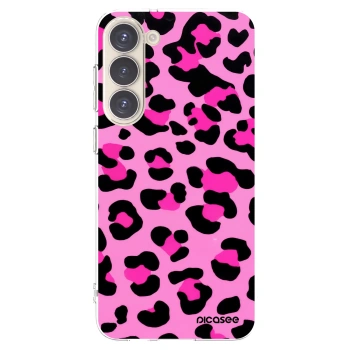 Picasee silikónový prehľadný obal pre Samsung Galaxy S23+ 5G - Pink Tiger