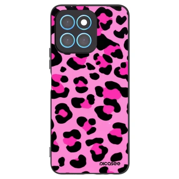 Picasee silikónový čierny obal pre Honor X8 5G - Pink Tiger