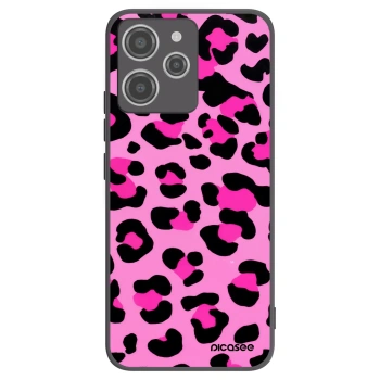 Picasee silikónový čierny obal pre Xiaomi Redmi 12 4G - Pink Tiger