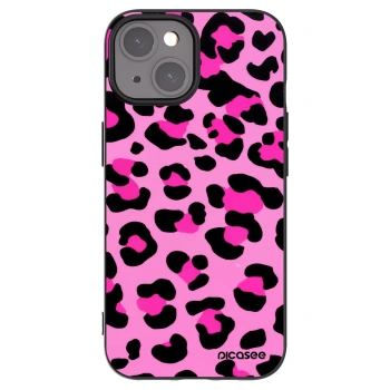 Picasee silikónový čierny obal pre Apple iPhone 15 - Pink Tiger