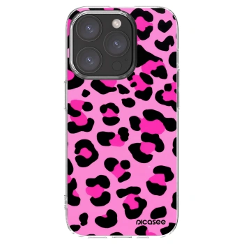 Picasee silikónový prehľadný obal pre Apple iPhone 15 Pro - Pink Tiger