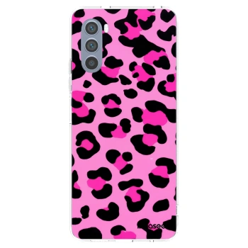Picasee silikónový prehľadný obal pre Motorola Moto G62 - Pink Tiger