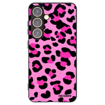 Picasee silikónový čierny obal pre Samsung Galaxy S24 S921B 5G - Pink Tiger