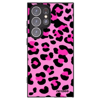 Picasee silikónový čierny obal pre Samsung Galaxy S24 Ultra S928B 5G - Pink Tiger