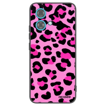 Picasee silikónový čierny obal pre Motorola Edge 40 Neo - Pink Tiger