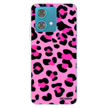 Picasee silikónový prehľadný obal pre Motorola Edge 40 Neo - Pink Tiger