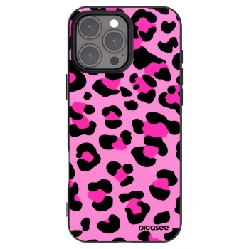 Picasee silikónový čierny obal pre Apple iPhone 16 Pro Max - Pink Tiger