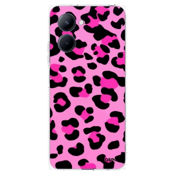 Picasee silikónový prehľadný obal pre Realme C33 (2023) - Pink Tiger