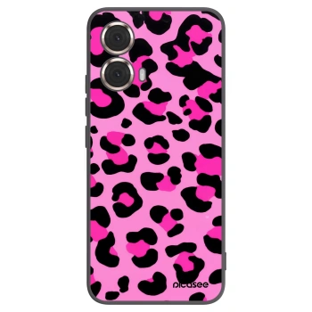 Picasee silikónový čierny obal pre Motorola Moto G85 - Pink Tiger