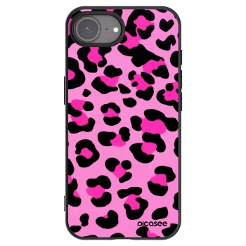 Picasee silikónový čierny obal pre Apple iPhone 16e - Pink Tiger