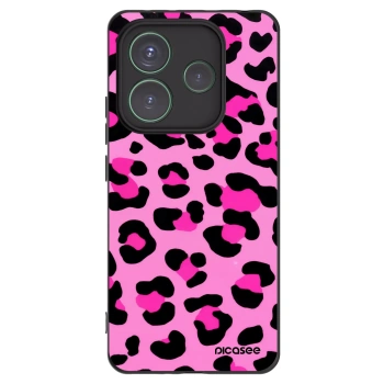 Picasee silikónový čierny obal pre Xiaomi Redmi Note 14 5G - Pink Tiger