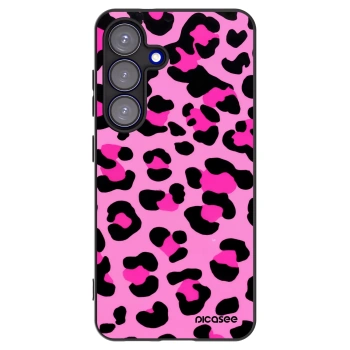 Picasee silikónový čierny obal pre Samsung Galaxy S25 5G - Pink Tiger