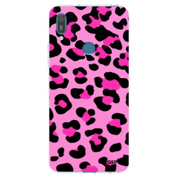 Picasee silikónový prehľadný obal pre Huawei Y7 2019 - Pink Tiger