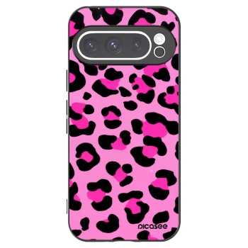 Picasee silikónový čierny obal pre Google Pixel 9 Pro - Pink Tiger