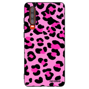 Picasee silikónový čierny obal pre Huawei P30 - Pink Tiger