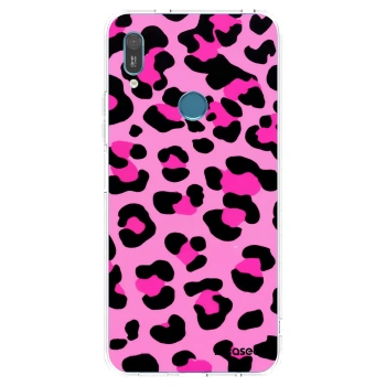Picasee silikónový prehľadný obal pre Huawei Y6 2019 - Pink Tiger