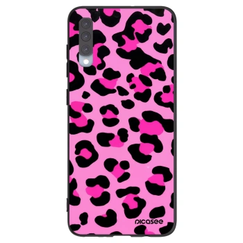 Picasee silikónový čierny obal pre Samsung Galaxy A70 A705F - Pink Tiger