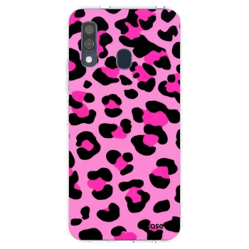 Picasee silikónový prehľadný obal pre Samsung Galaxy A40 A405F - Pink Tiger