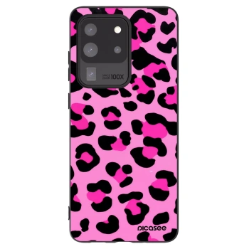 Picasee silikónový čierny obal pre Samsung Galaxy S20 Ultra 5G G988F - Pink Tiger