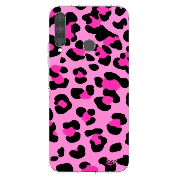 Picasee silikónový prehľadný obal pre Huawei P40 Lite E - Pink Tiger