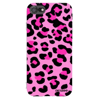 Picasee silikónový prehľadný obal pre Apple iPhone SE 2020 - Pink Tiger