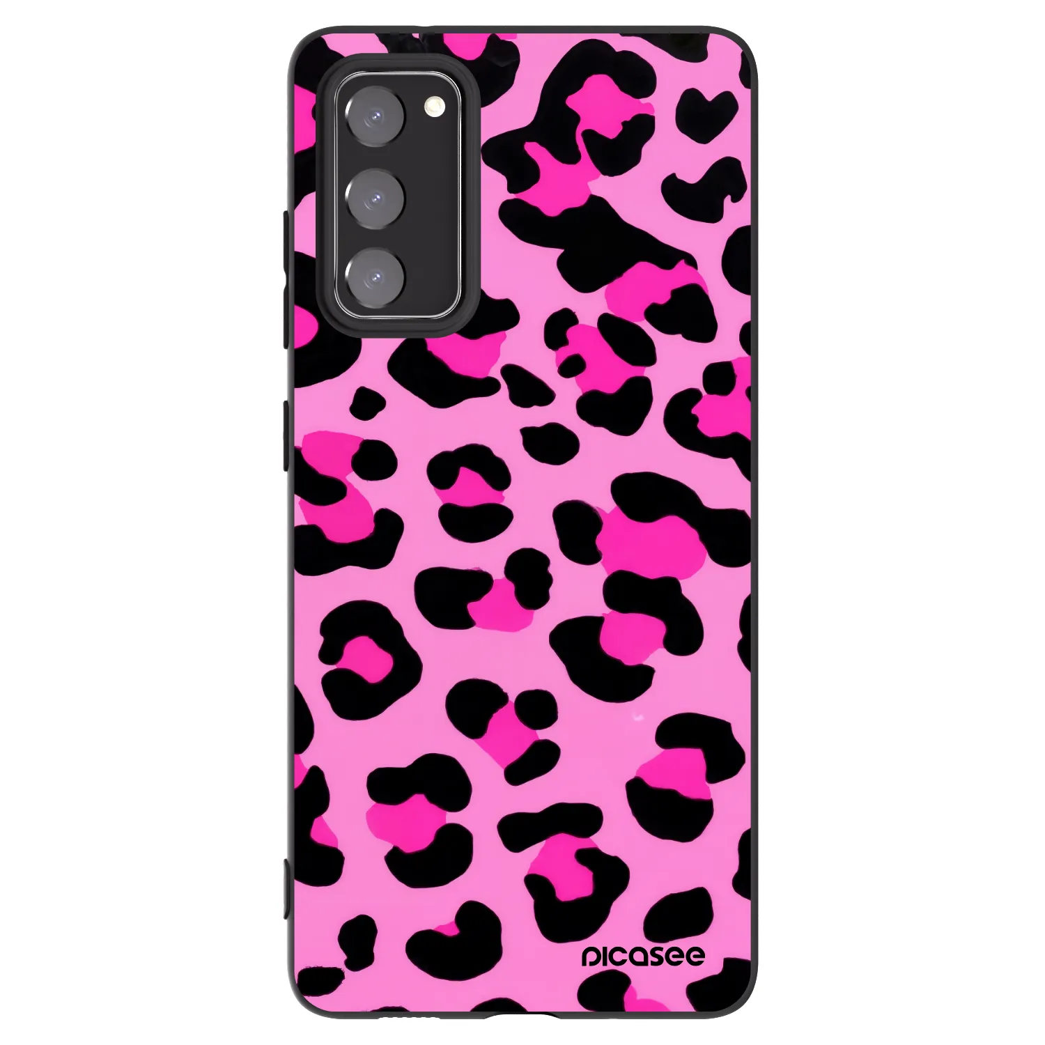 Picasee silikónový čierny obal pre Samsung Galaxy S20 FE - Pink Tiger