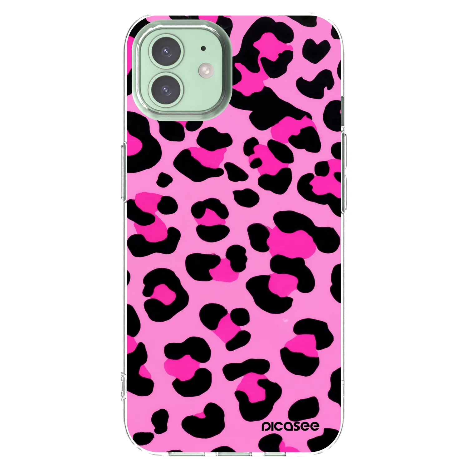 Picasee silikónový prehľadný obal pre Apple iPhone 12 Pro - Pink Tiger