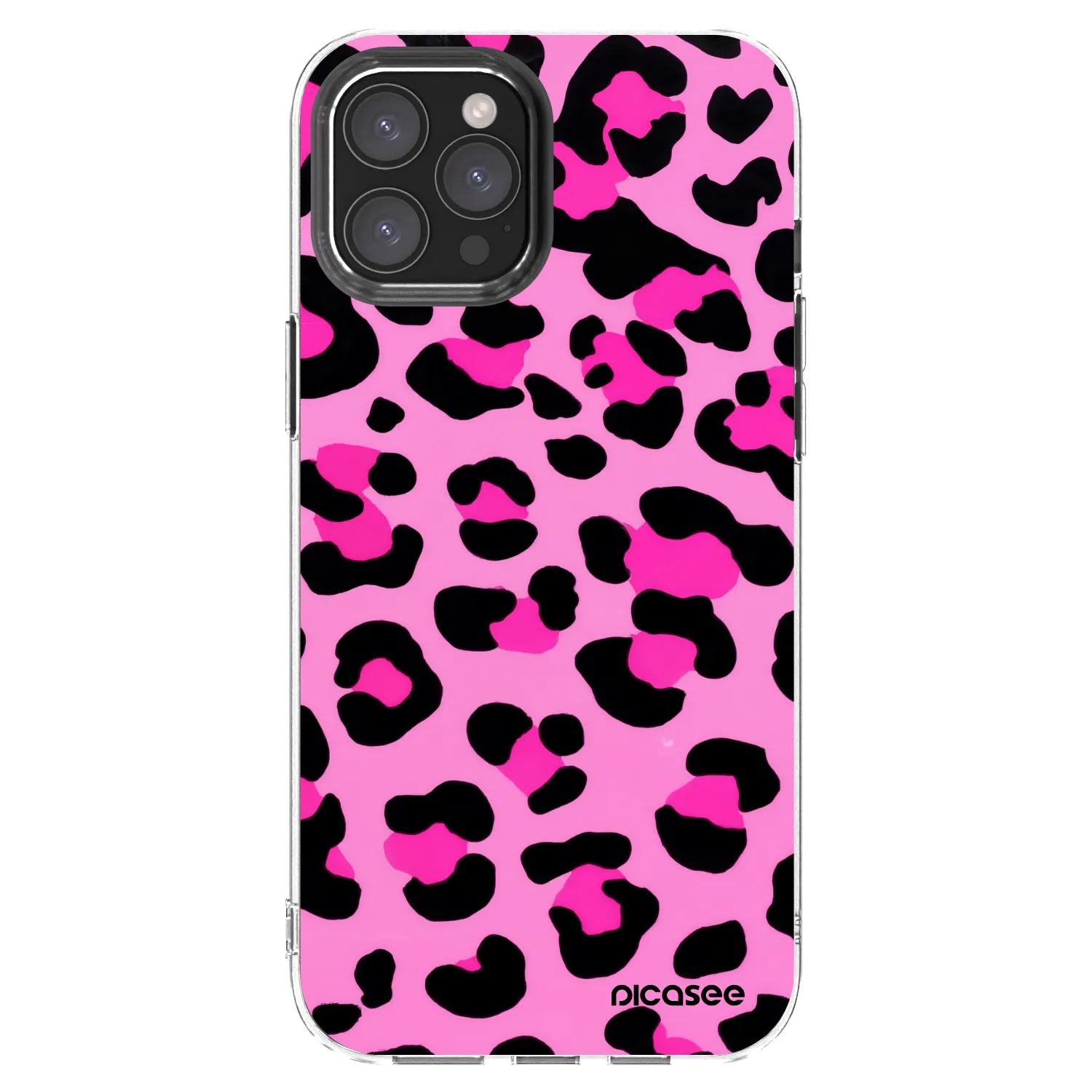 Picasee silikónový prehľadný obal pre Apple iPhone 12 Pro Max - Pink Tiger