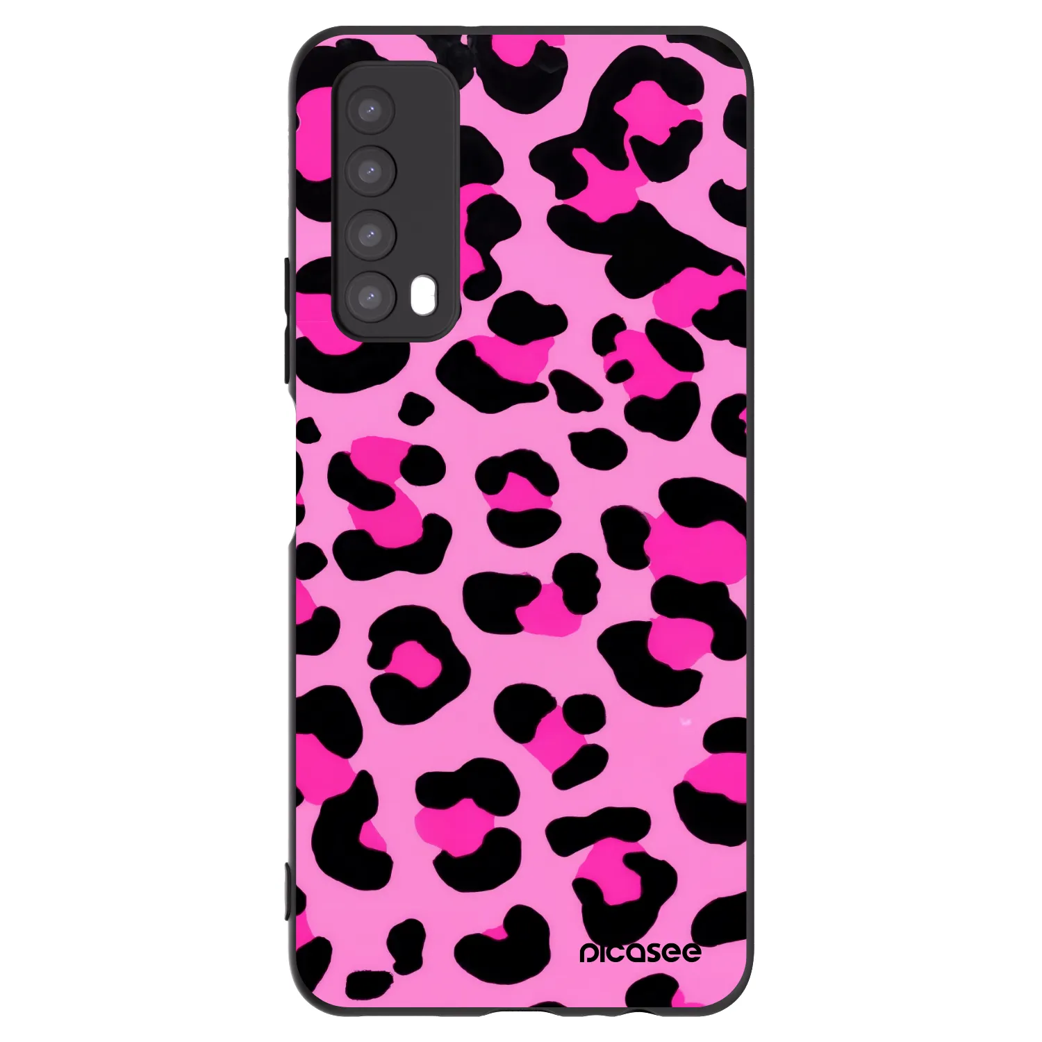 Silikónový čierny obal pre Huawei P Smart 2021 - Pink Tiger