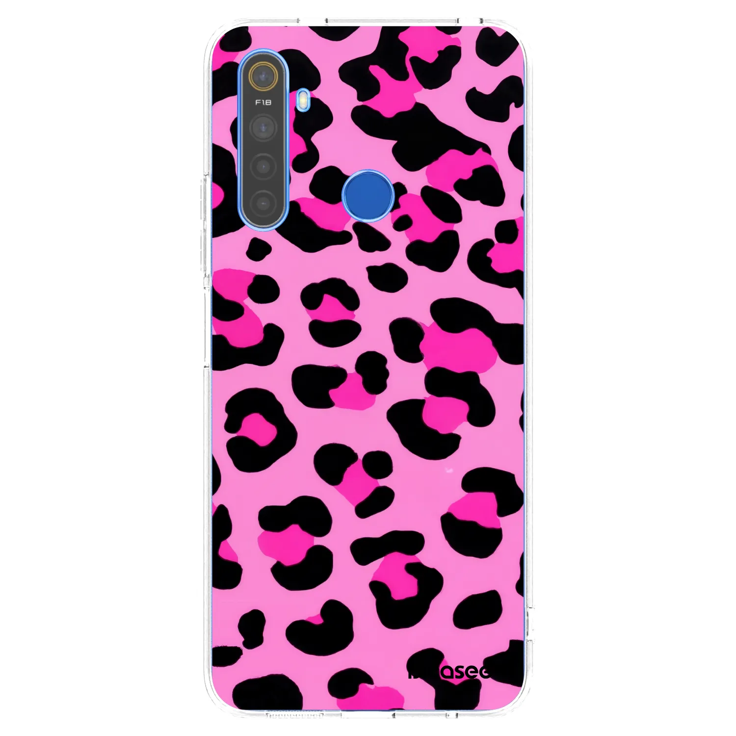 Picasee silikónový prehľadný obal pre Realme 5 - Pink Tiger