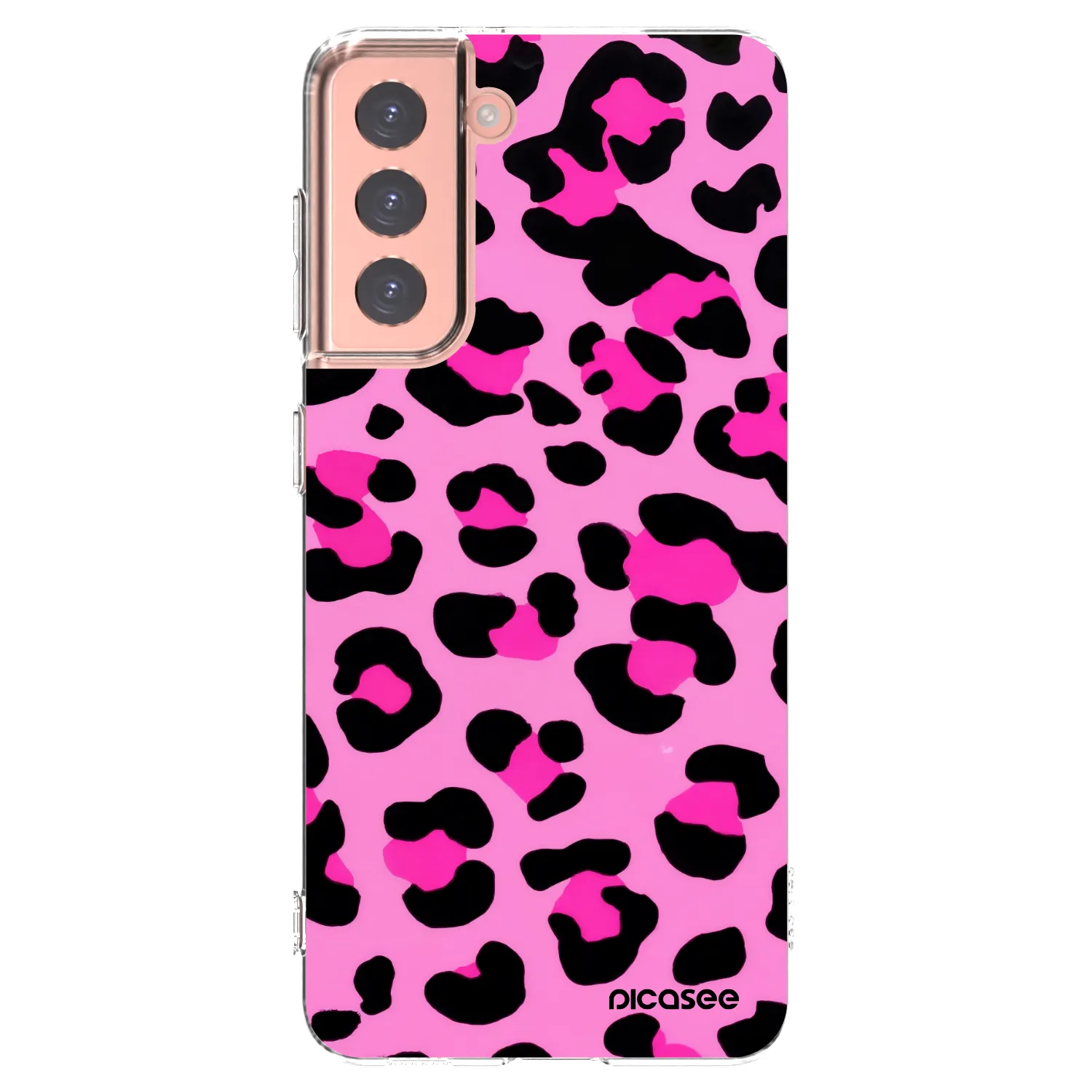 Silikónový prehľadný obal pre Samsung Galaxy S21 5G G991B - Pink Tiger
