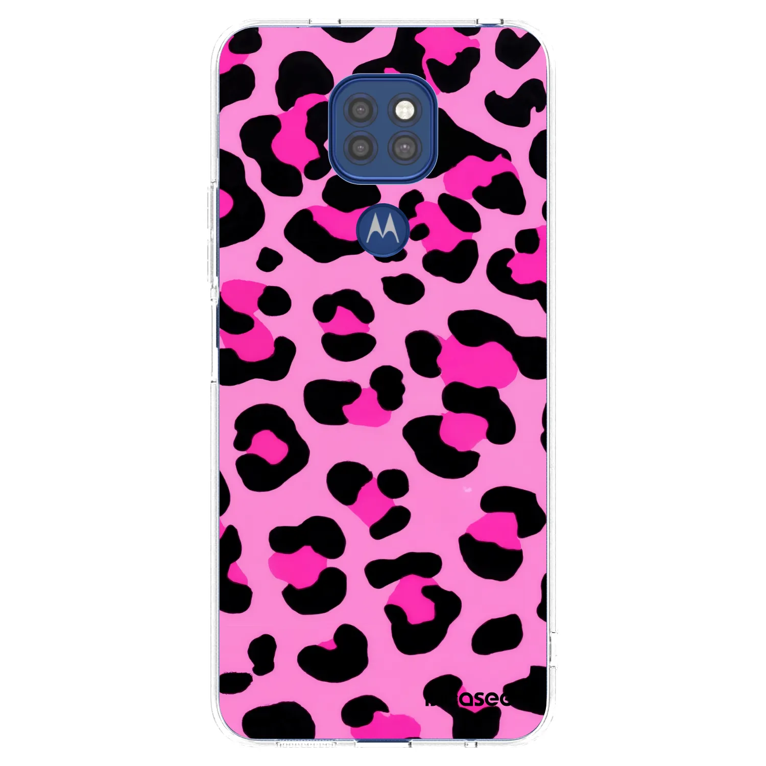 Picasee silikónový prehľadný obal pre Motorola Moto G9 Play - Pink Tiger