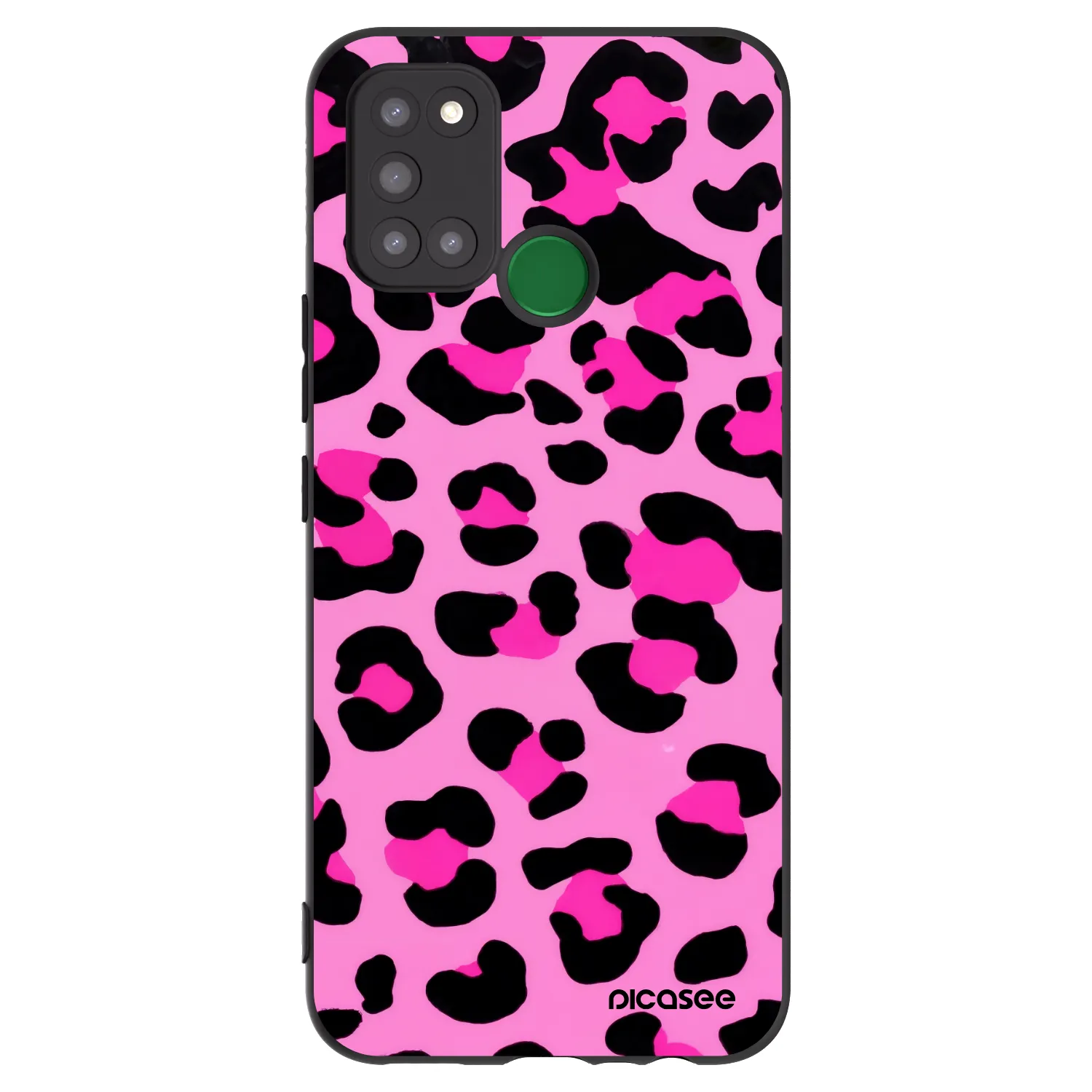 Picasee silikónový čierny obal pre Realme 7i - Pink Tiger