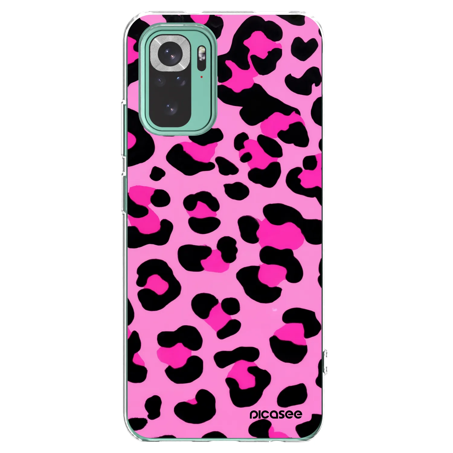 Picasee silikónový prehľadný obal pre Xiaomi Redmi Note 10 Pro - Pink Tiger