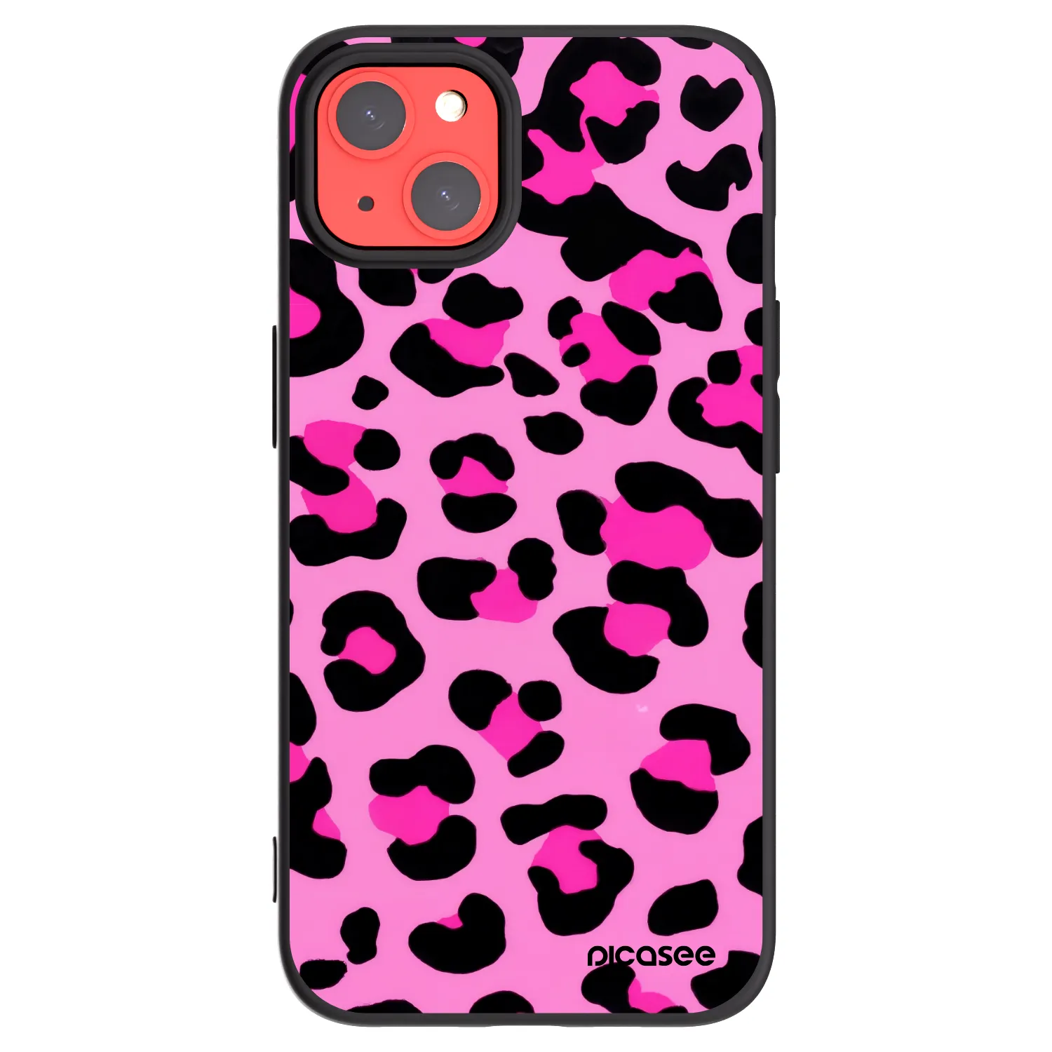 Picasee silikónový čierny obal pre Apple iPhone 13 - Pink Tiger