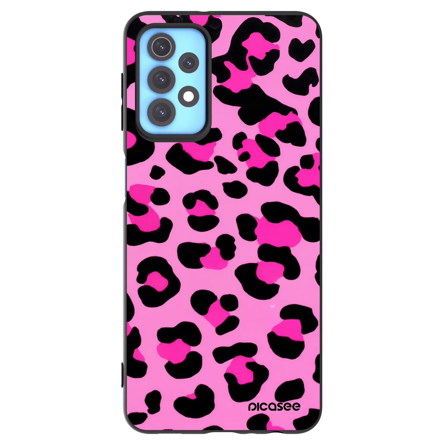 Picasee silikónový čierny obal pre Samsung Galaxy A32 4G SM-A325F - Pink Tiger