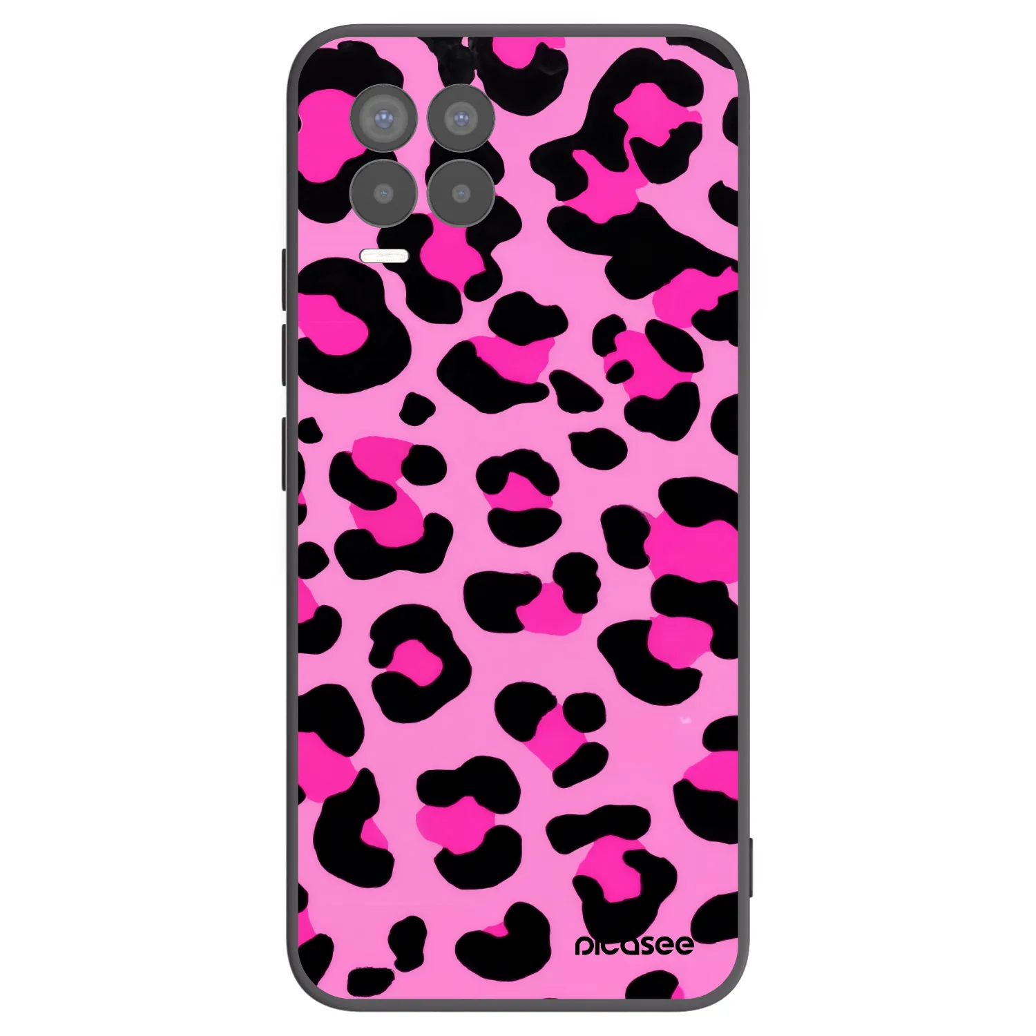 Picasee silikónový čierny obal pre Realme 8 Pro - Pink Tiger