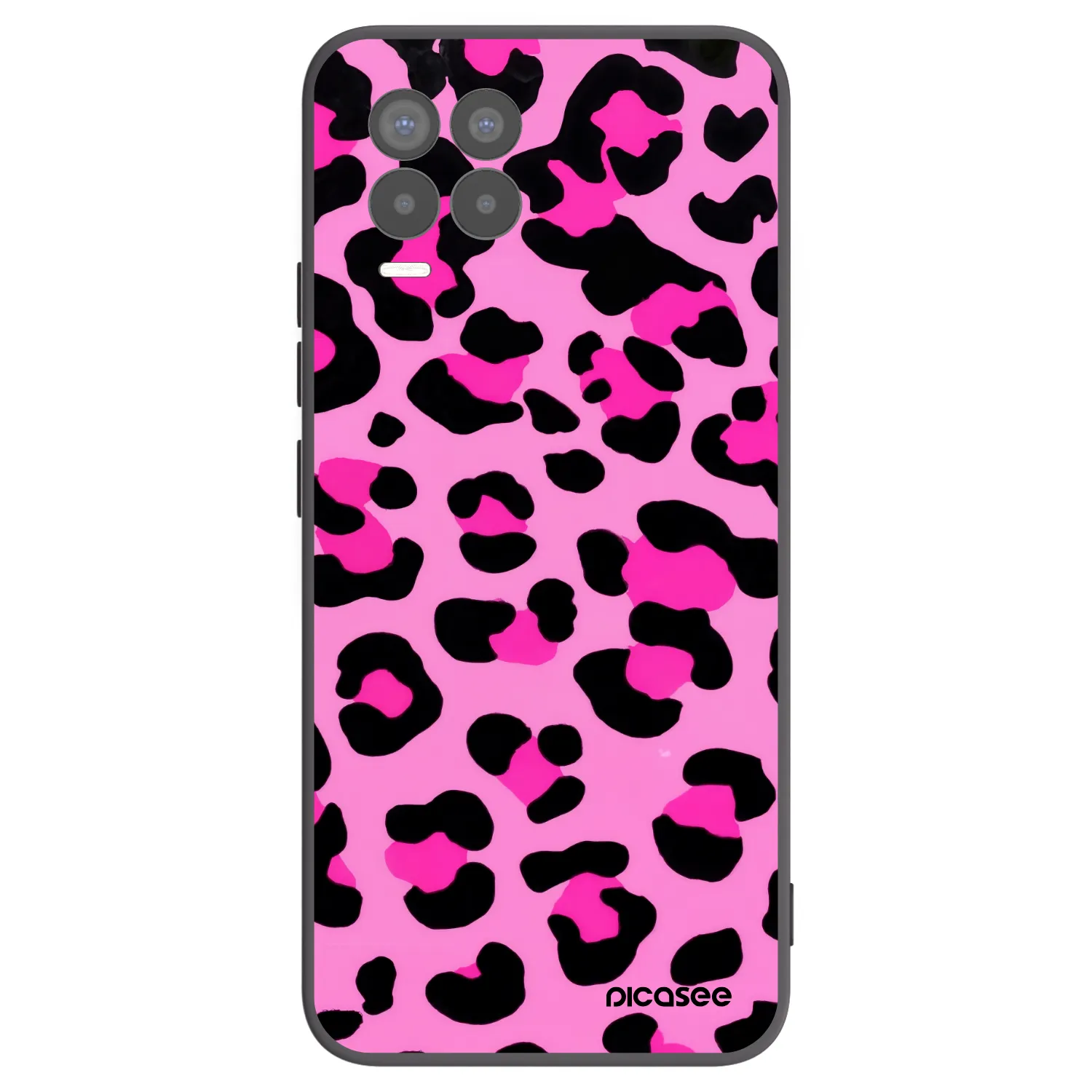 Picasee silikónový čierny obal pre Realme 8 4G - Pink Tiger