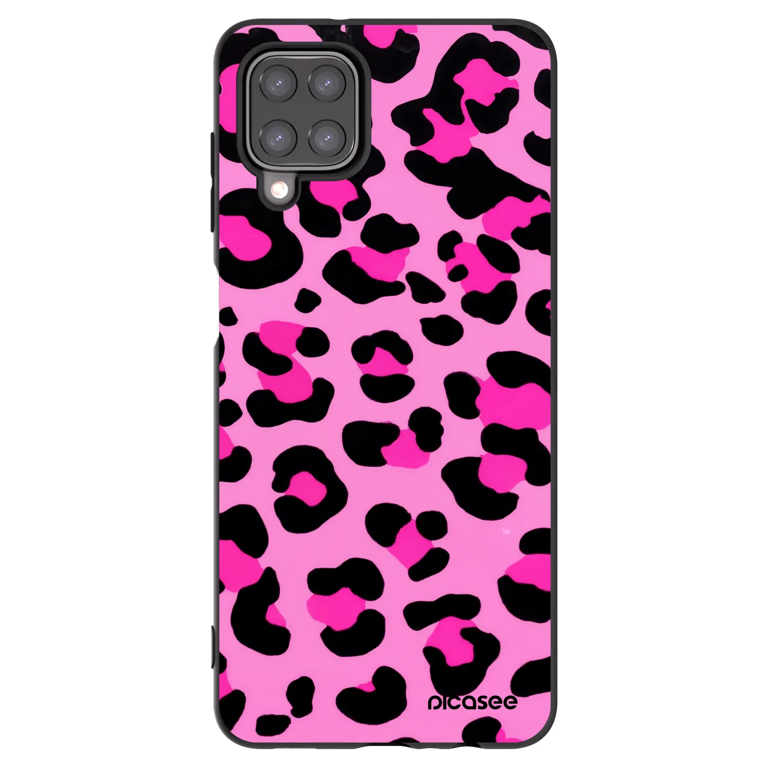 Picasee silikónový čierny obal pre Samsung Galaxy M12 M127F - Pink Tiger