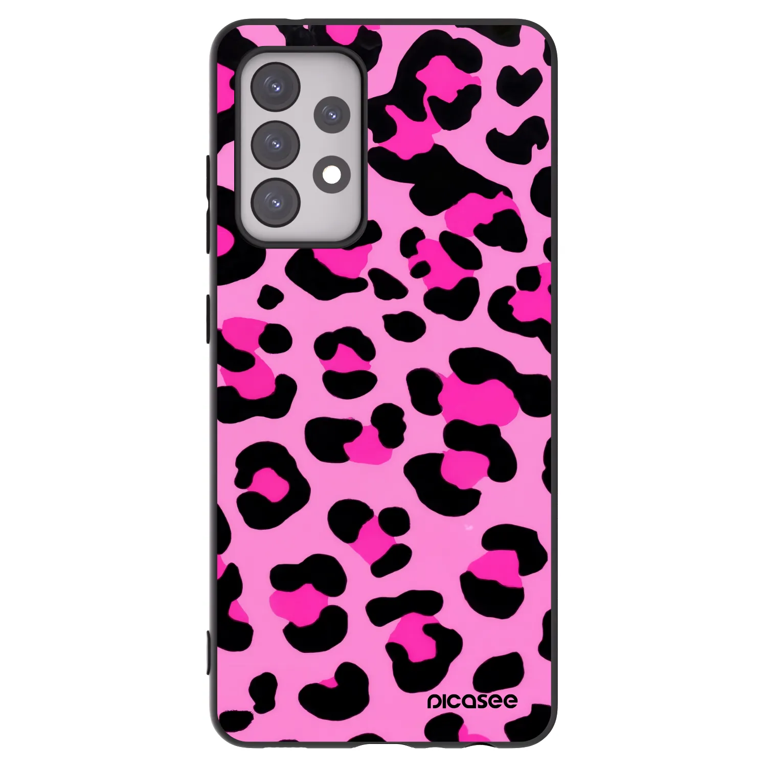 Picasee silikónový čierny obal pre Samsung Galaxy A52s 5G A528B - Pink Tiger