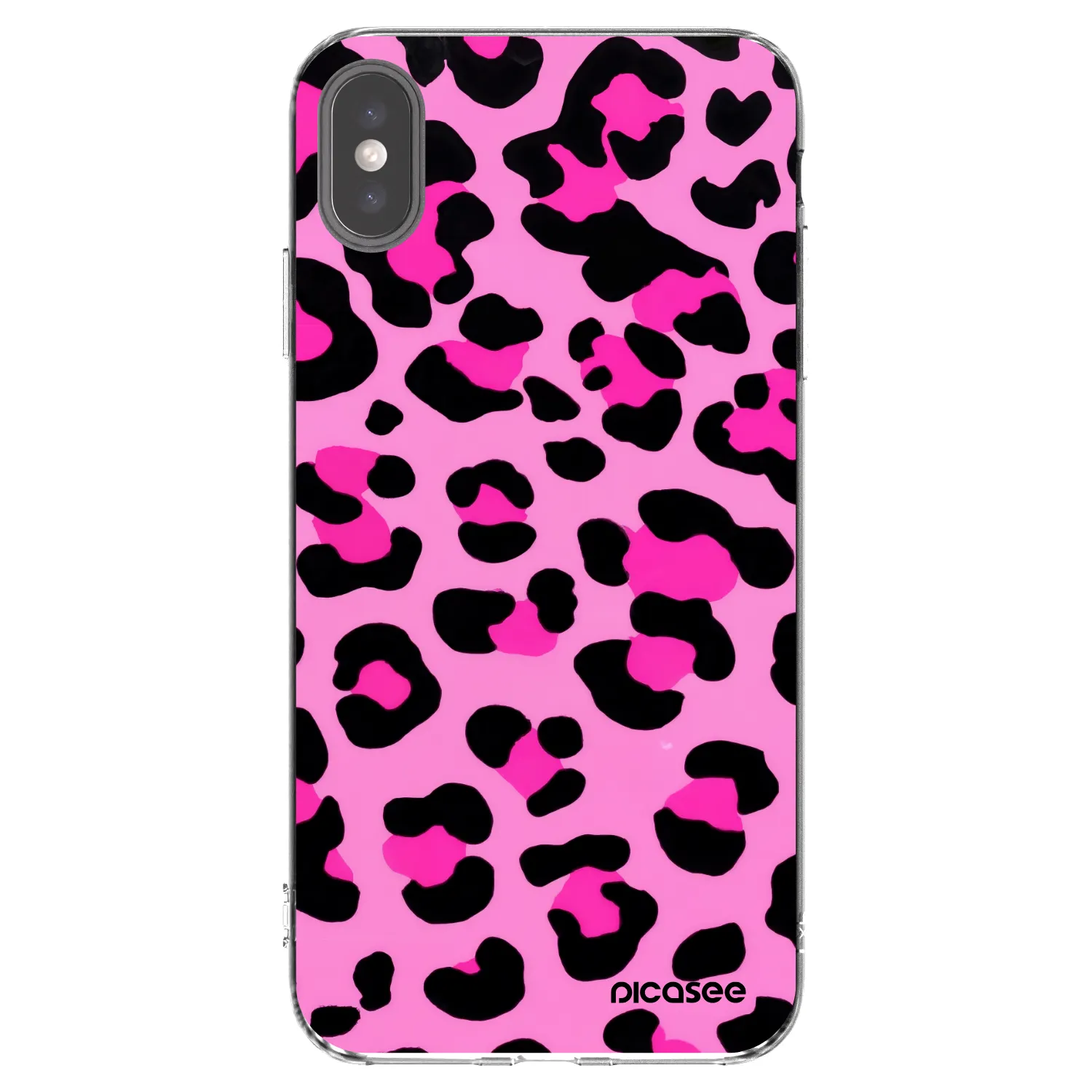 Picasee silikónový prehľadný obal pre Apple iPhone XS Max - Pink Tiger