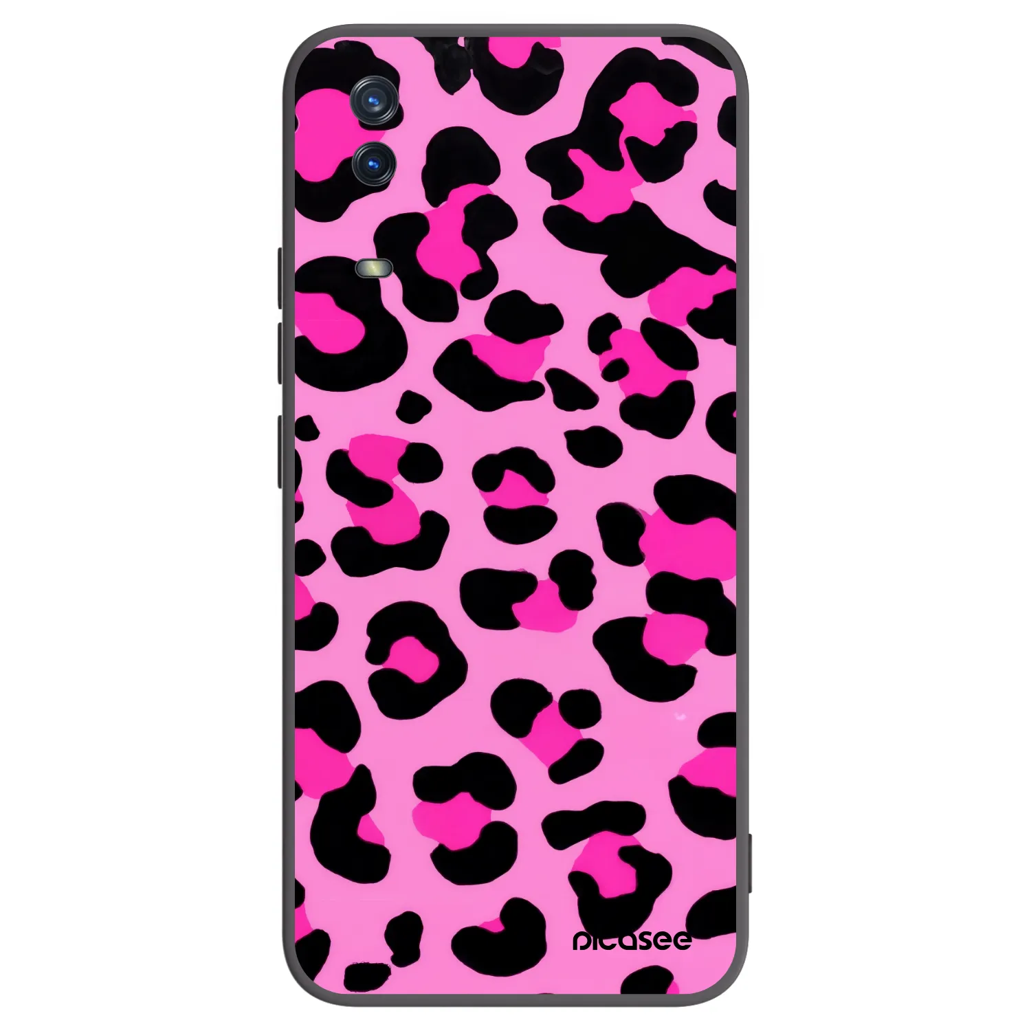 Picasee silikónový čierny obal pre Vivo Y11s - Pink Tiger