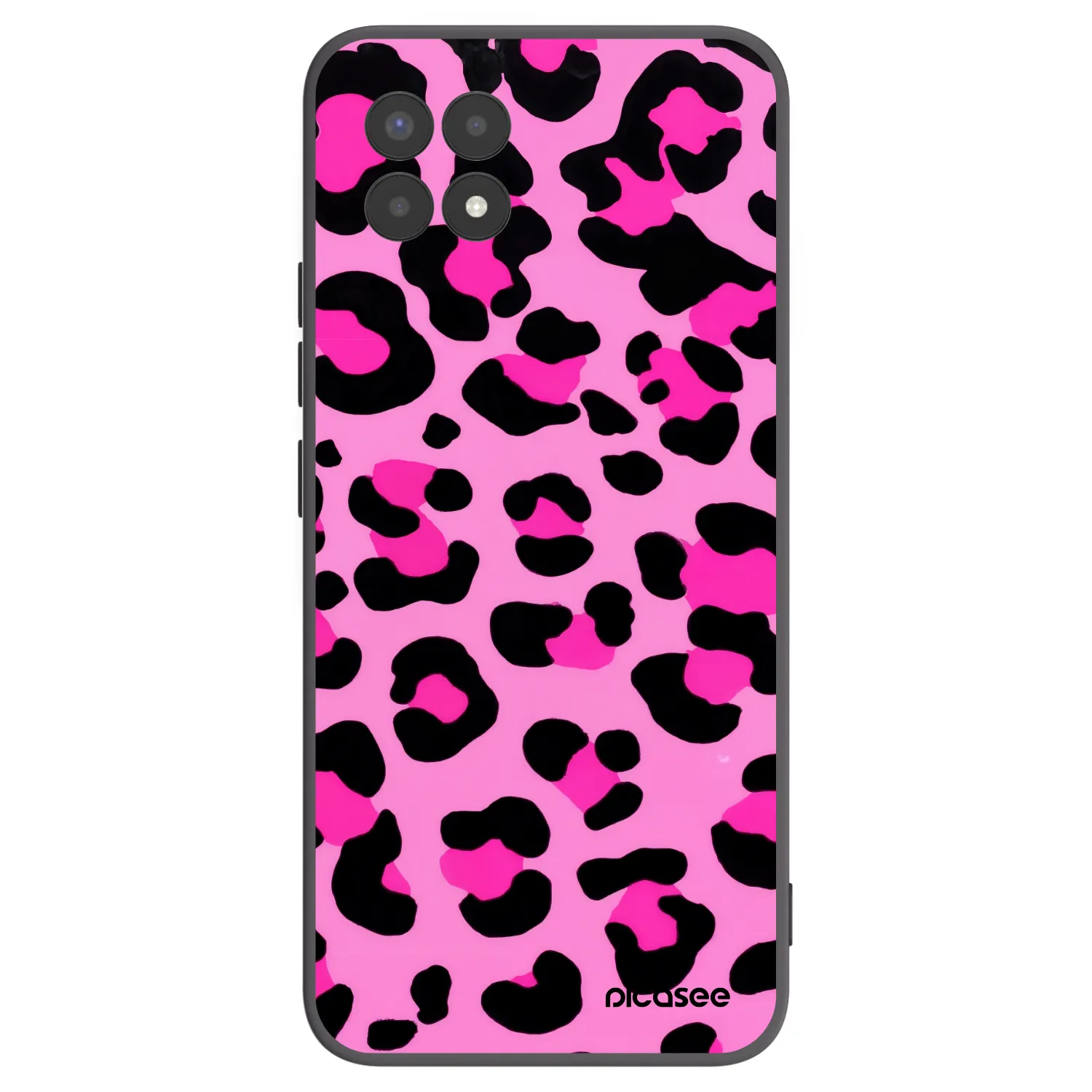 Picasee silikónový čierny obal pre Realme 8i - Pink Tiger