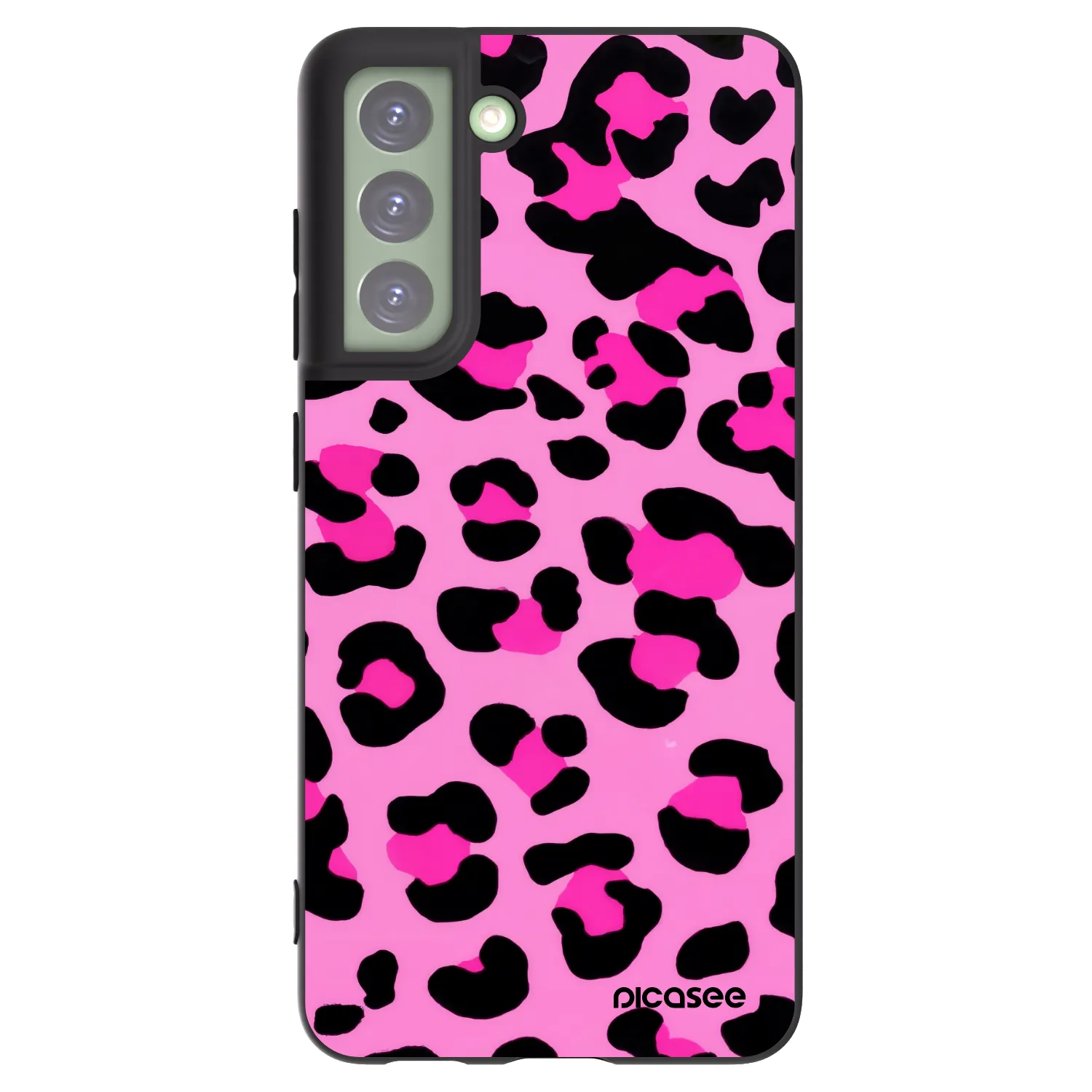 Picasee silikónový čierny obal pre Samsung Galaxy S21 FE 5G - Pink Tiger