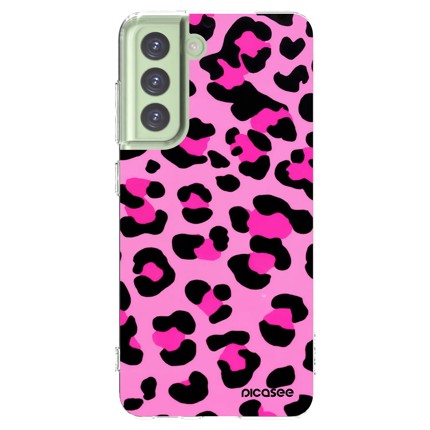 Picasee silikónový prehľadný obal pre Samsung Galaxy S21 FE 5G - Pink Tiger